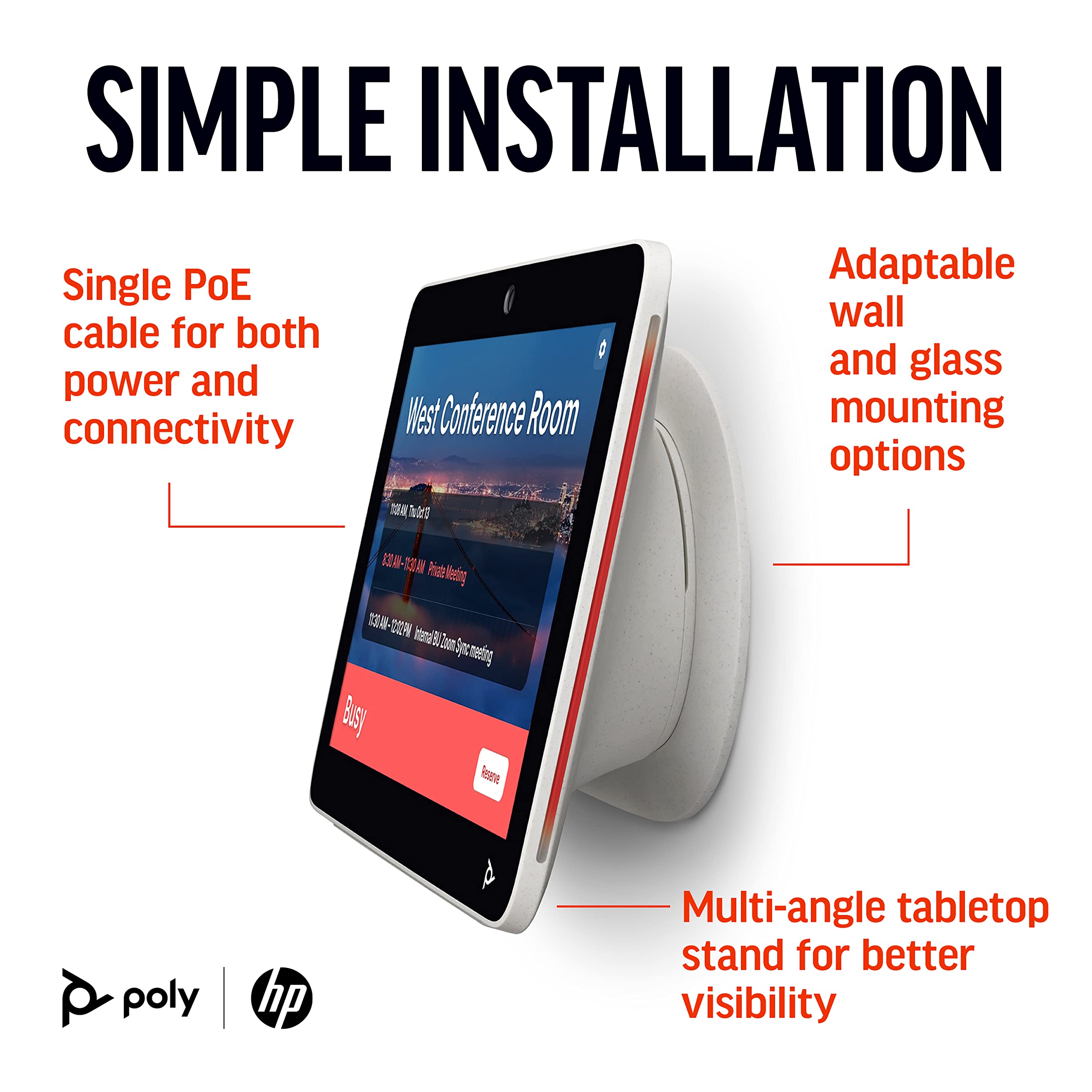 Amazon.com: Poly TC10 Touch Control Panel for Room Scheduling